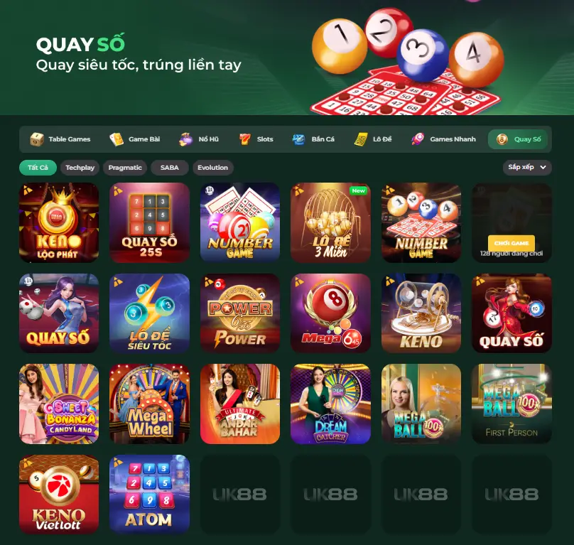 Các Dạng Game Quay Số Phổ Biến