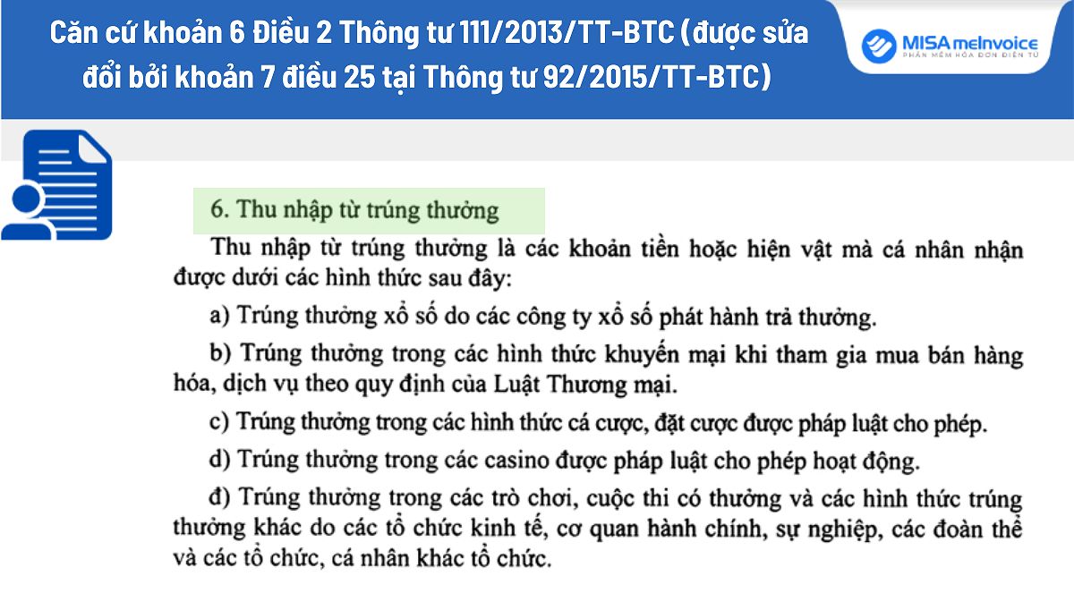 Giá trị giải thưởng và thuế